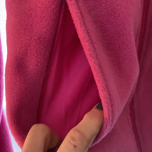 NWT Columbia super cute &warm pink fleece full zip coat size Sm - Picture 5 of 9